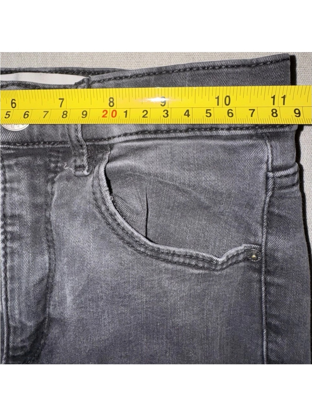 Garage Distressed Grey Skinny Women's Jeans Sz 01 - Picture 7 of 12